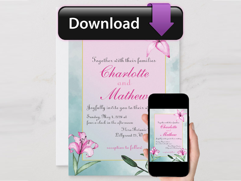 digital downloads wedding