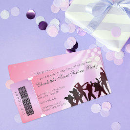 Concert Ticket Sweet Sixteen Party Invitation