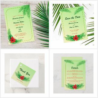 Tropical Summer Palm - Wedding Theme