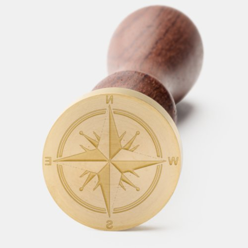 Classic Vintage Compass Wax Seal Stamp