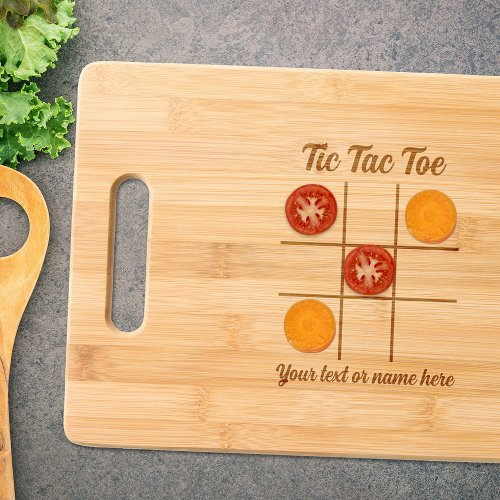 Funny Tic Tac Toe Game Cutting Board